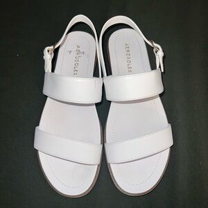 AEROSOLES Women's Elegant White Sandals